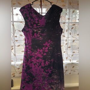 Wisp Purple &black dress NWT